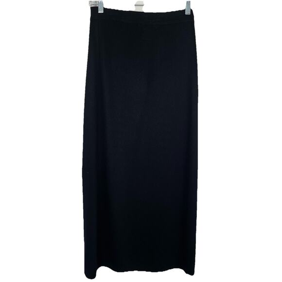 Exclusively Misook Maxi Pencil Skirt Size Large Black Pull On Stretch Career - Picture 2 of 6